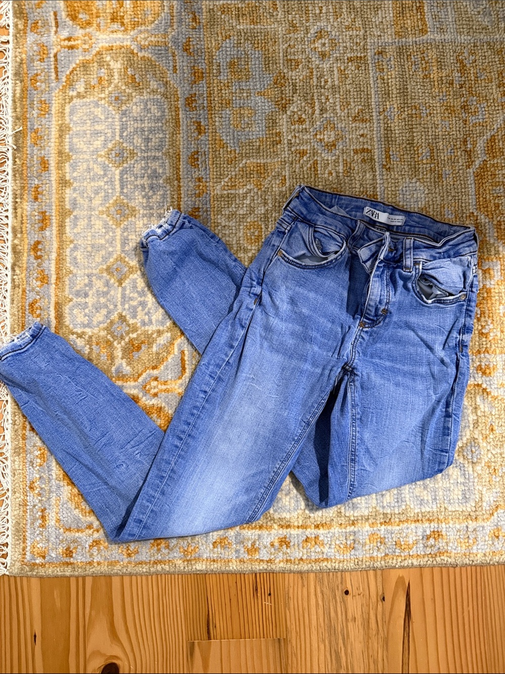Zara Light Blue Skinny Jeans